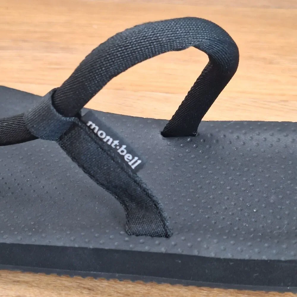 Montbell Sock-On Men's 10 XL Sandals Black Lightweight Slip-On Unisex